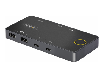 StarTech.com 2-Port USB-C KVM Switch Single-4K 60Hz HDMI Monitor Dual-100W Power Delivery Pass-through Ports Bus Powered USB Type-CUSB4Thunderbolt 34 Compatible - Small Form Factor (C2-H46-UC2-PD-KVM)