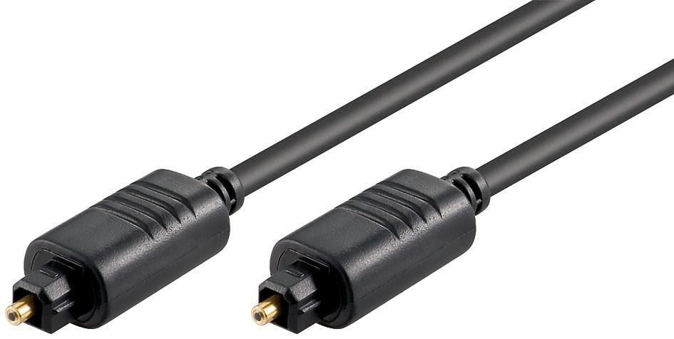 MicroConnect TT6100BKAD 1m TOSLINK TOSLINK Schwarz Audio-Kabel, Ansicht 2