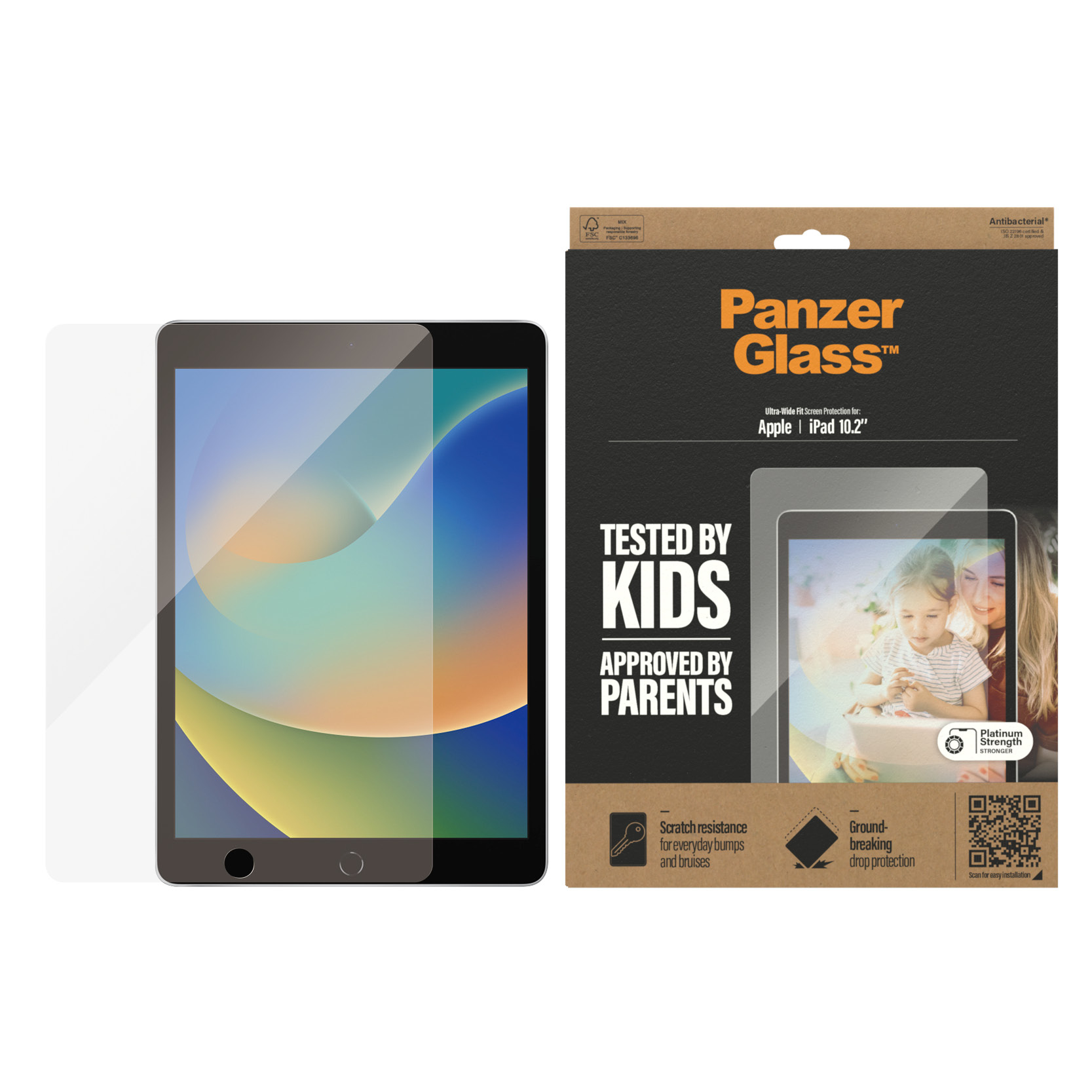 PanzerGlass Bildschirmschutz für Tablet - Case-kompatibel - Glas - 10.2 - kristallklar - für Apple 10.2-inch iPad, Ansicht 4