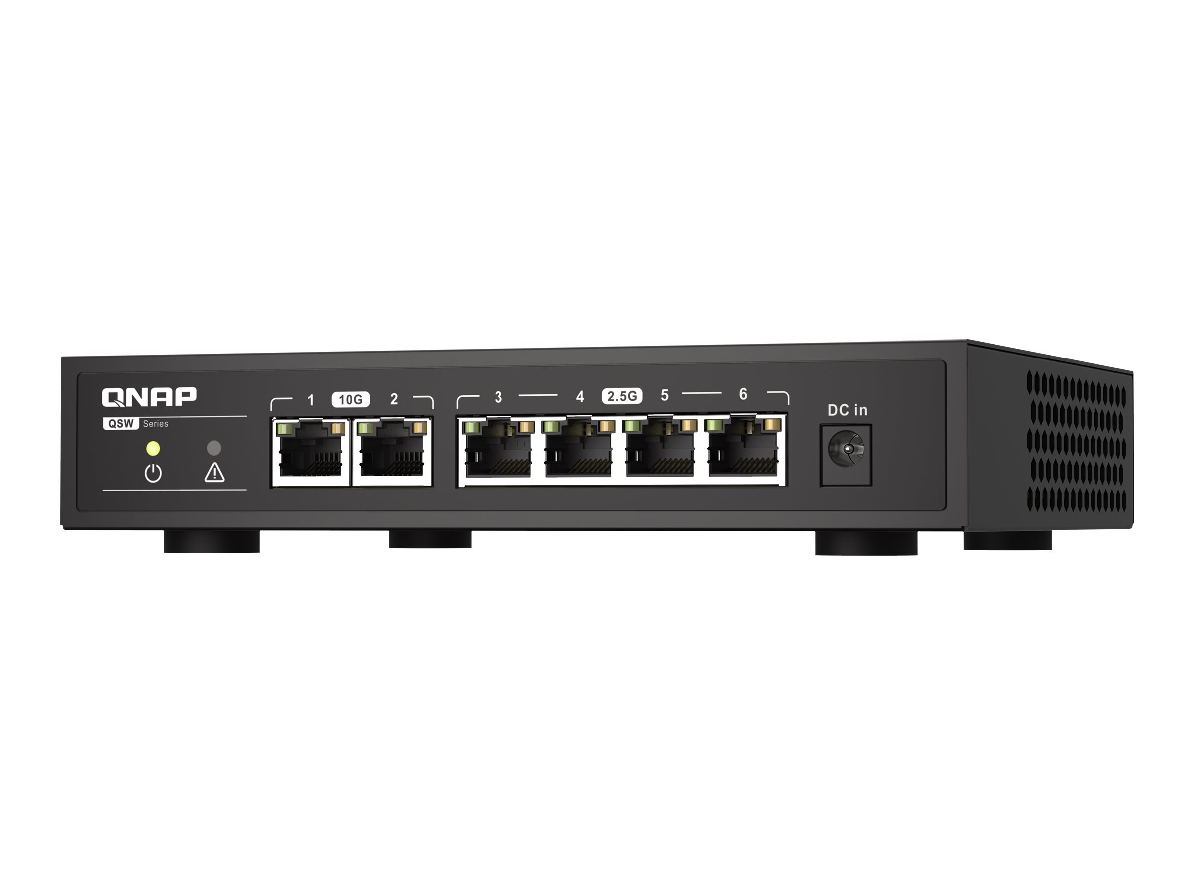 QNAP QSW-2104-2T - Switch - unmanaged - 2 x 100/1000/2.5G/5G/10GBase-T + 4 x 100/1000/2.5G - Desktop