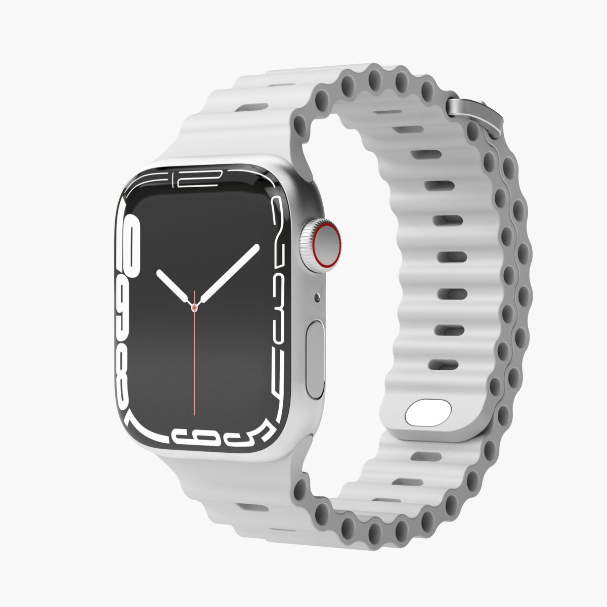 Vonmählen Wave Band - Band - Smartwatch - Grau - Apple - Apple Watch 38mm | 40mm | 41mm - Silikon, Ansicht 3