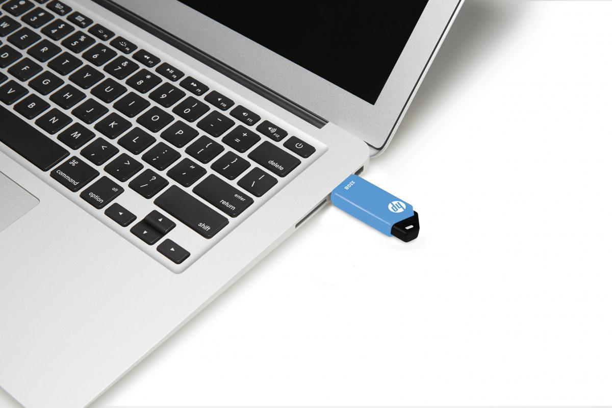 HP v150w - 32 GB - USB Typ-A - 2.0 - Dia - Schwarz - Blau, Ansicht 3