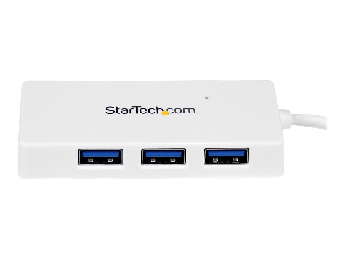 StarTech.com 4 Port USB 3.0 SuperSpeed Hub - Weiß, Ansicht 3