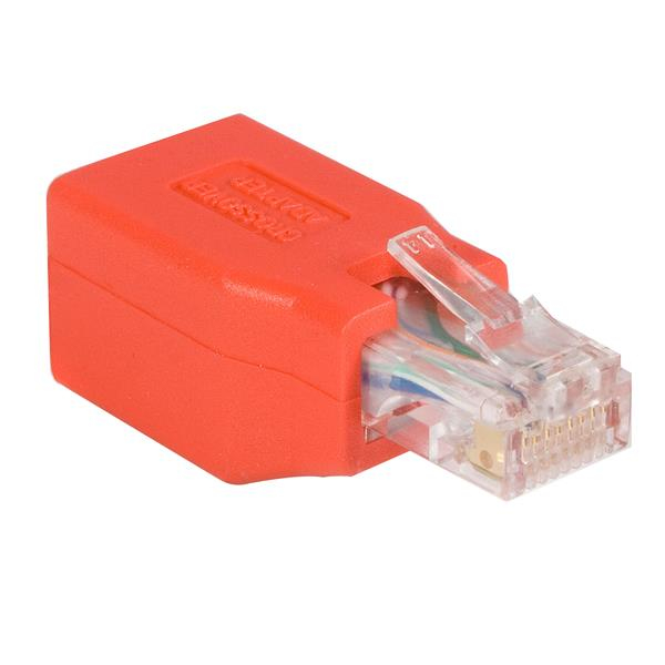 StarTech.com Cat6 Cable - Cat6 Crossover Adapter - GbE - Red - Ethernet Network Cable (C6CROSSOVER), Ansicht 2