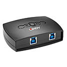 Lindy 2 Port USB 3.0 Switch - USB-Umschalter für die gemeinsame Nutzung von Peripheriegeräten