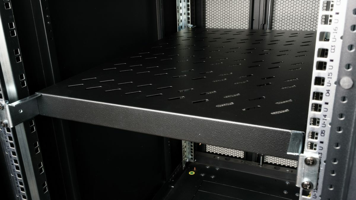 Equip Fachboden variabel 19 für Serverschränke 1U 100cm sw - 1 m - Rack-Zubehör, Ansicht 4