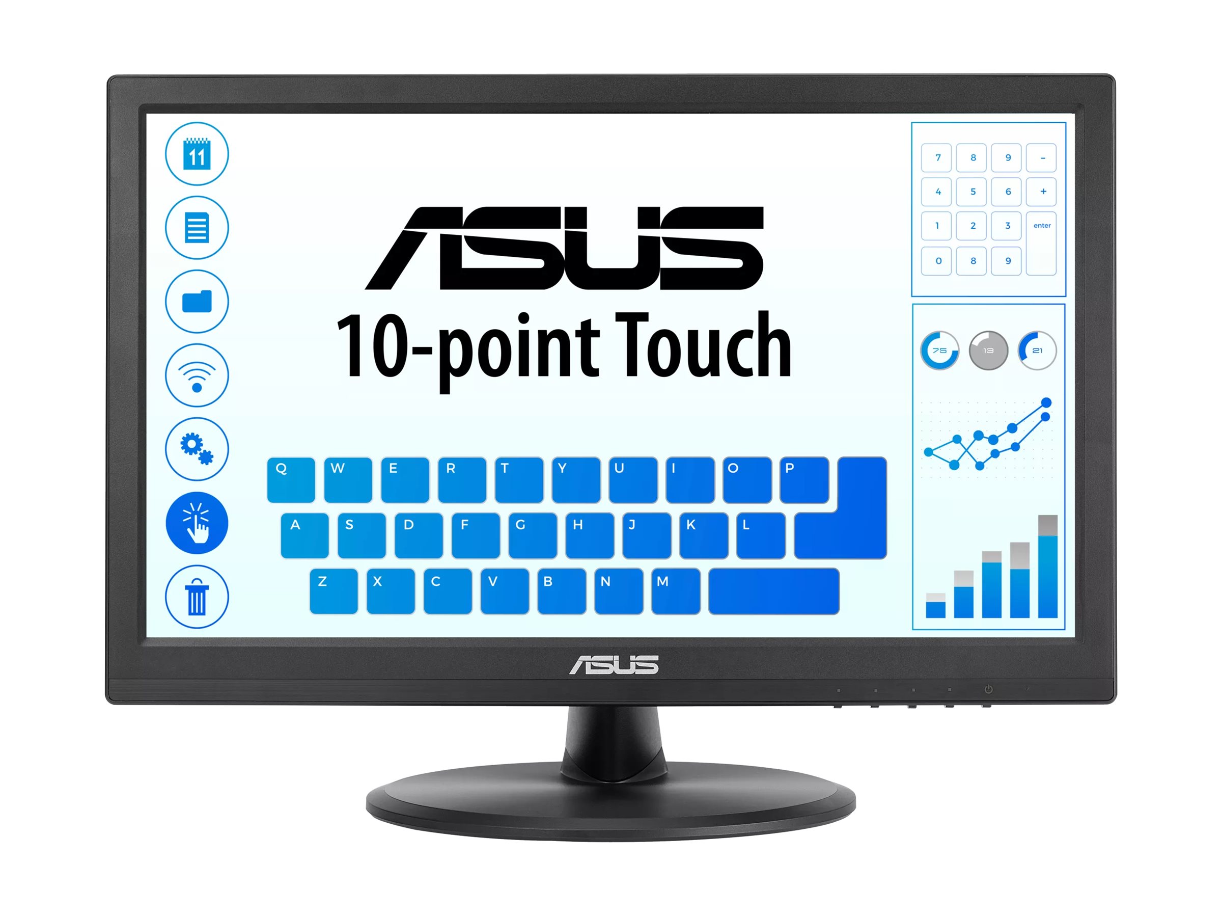ASUS VT169HE - LED-Monitor - 40.6 cm (16") - Touchscreen - 1920 x 1080 Full HD (1080p)