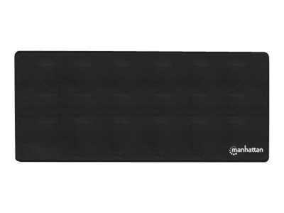 Manhattan XXL Gaming Mousepad Smooth Top Surface Mat, Micro-textured surface for ultra-high precision with optical and laser mice (800x350x3mm), Non Slip Rubber Base, Water Resistant, Stitched Edges, Black, Lifetime Warranty - Mauspad - Größe XXL -...