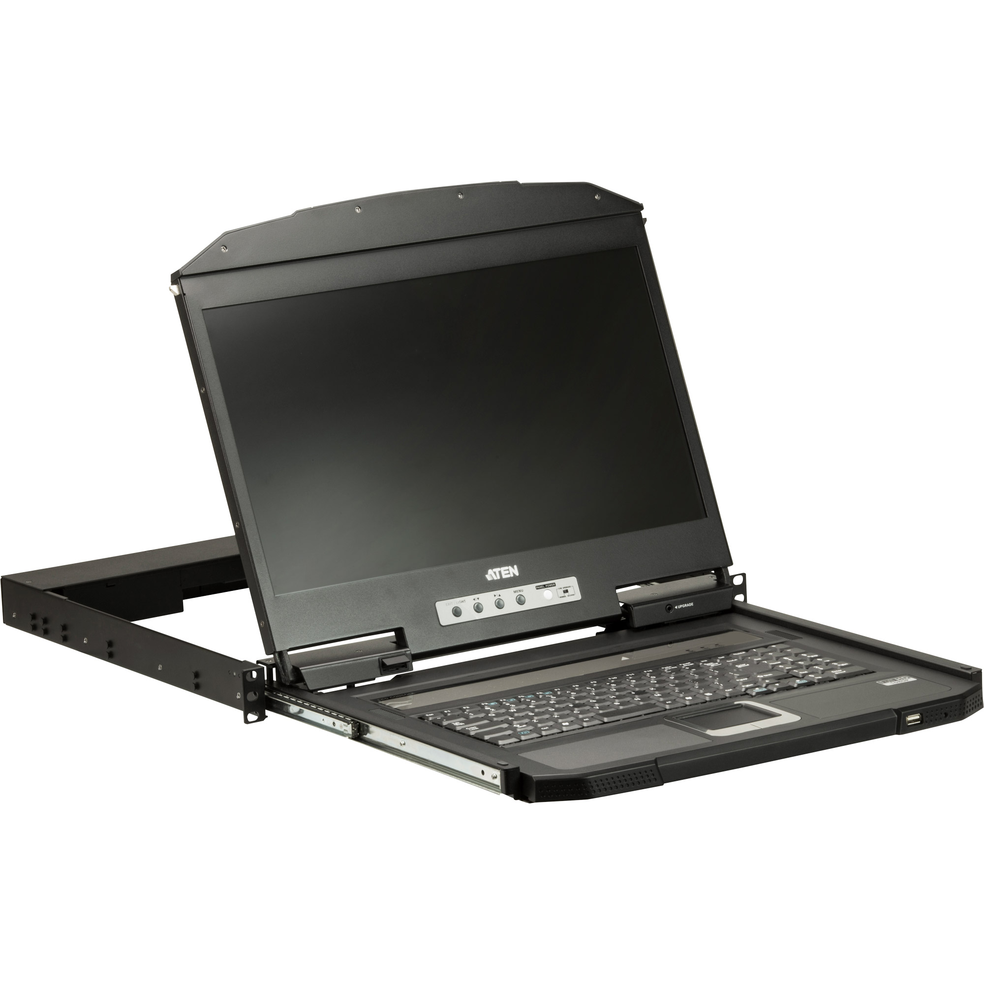 ATEN Single Rail WideScreen 18.5i Full HD Short Depth LCD Console with USB Peripheral - KVM-Umschalter, Ansicht 3
