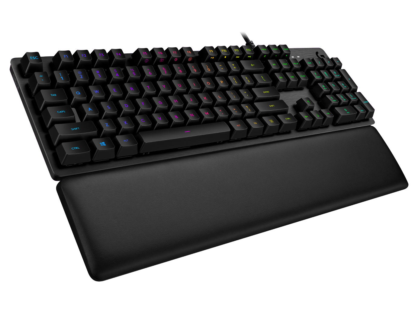 Logitech G G513 CARBON LIGHTSYNC RGB Mechanical Gaming Keyboard with GX Red switches, Volle Größe (100%), Kabelgebunden, USB, Mechanischer Switch, RGB-LED, Karbon