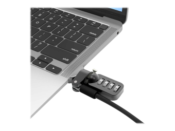 Compulocks MacBook Air 13-inch Cable Lock Adapter With Combination Cable Lock 2017 to 2019 - Sicherheitsschlossadapter - für Apple MacBook Air (Ende 2018 Mitte 2017 Mitte 2019)