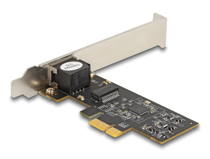 Delock PCI Express x1 Karte zu 1 x RJ45 5 Gigabit LAN RTL8126, Ansicht 3