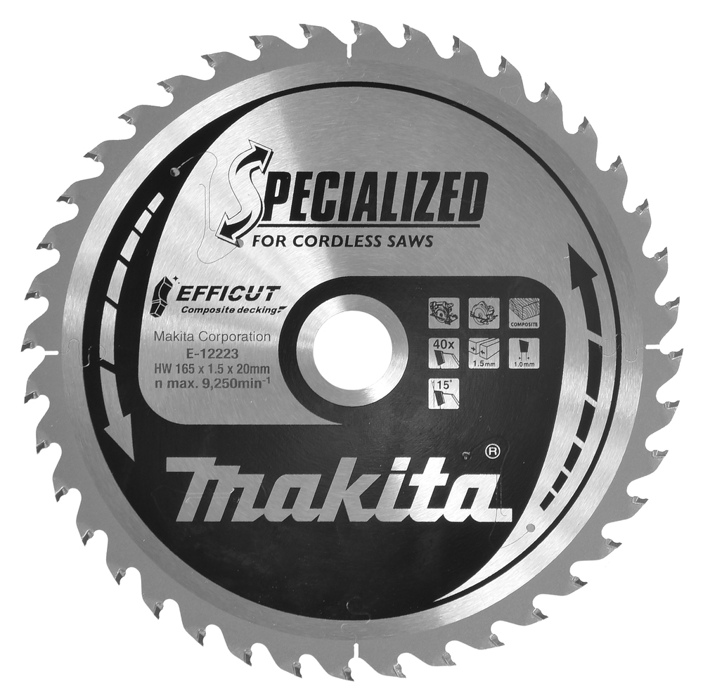 Makita Specialized EFFICUT - Kreissägeblatt - für Holz, Metall, faserverstärkte Kunststoffe, Ansicht 2