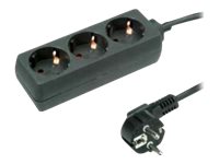 ROLINE Steckdosenleiste - Wechselstrom 250 V - 3600 Watt - Eingabe, Eingang CEE 7/4 - Ausgangsanschlüsse: 3 (3 x CEE 7/4)
