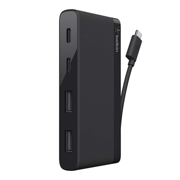 Belkin USB-C 4-Port Mini Hub - Hub - 4 x SuperSpeed USB 3.0, Ansicht 2