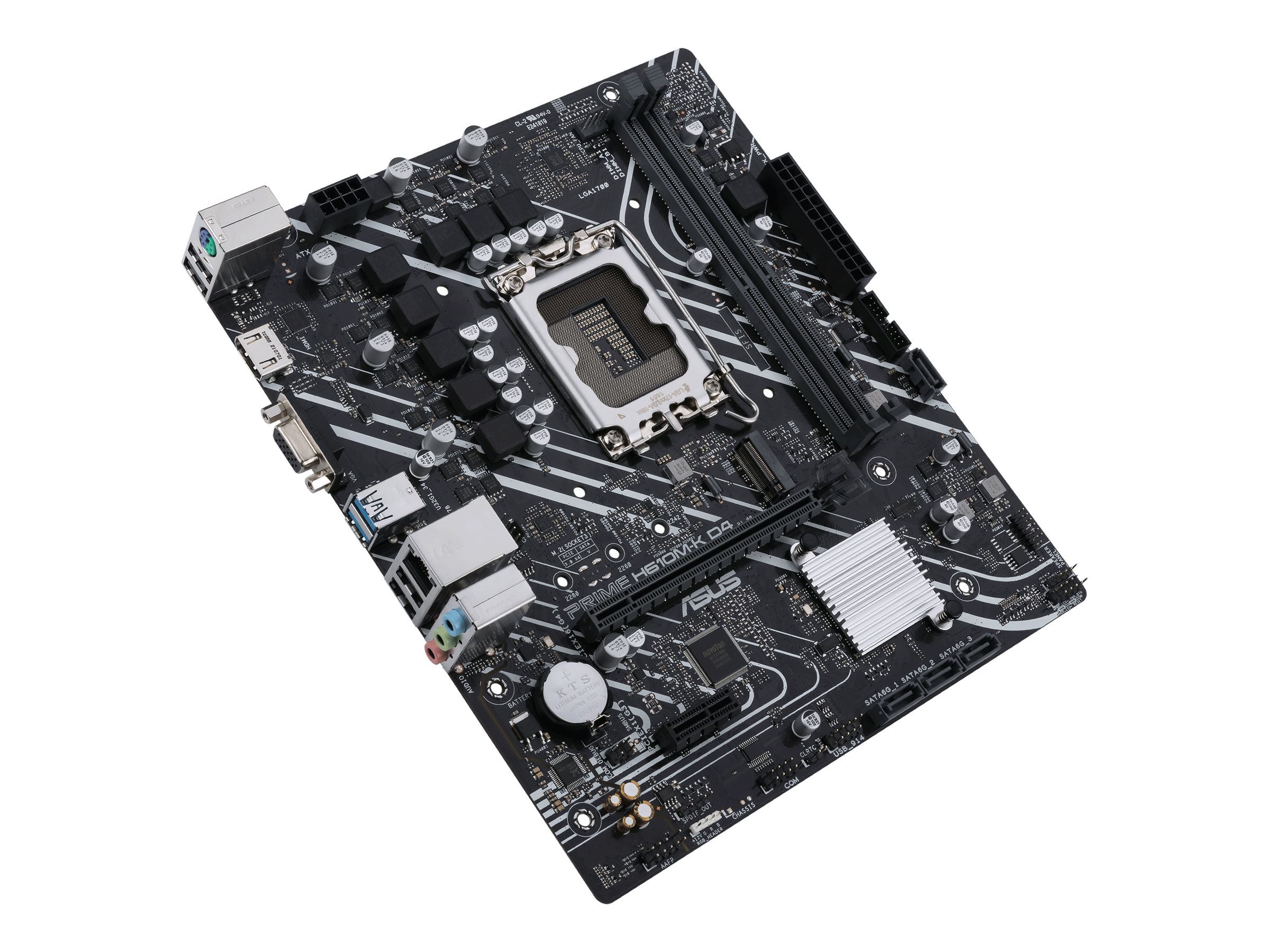 ASUS PRIME H610M-K D4 - Motherboard - micro ATX - LGA1700-Sockel - H610 Chipsatz - USB 3.2 Gen 2 USB 3.2 Gen 1 - Gigabit LAN - Onboard-Grafik (CPU erforderlich)