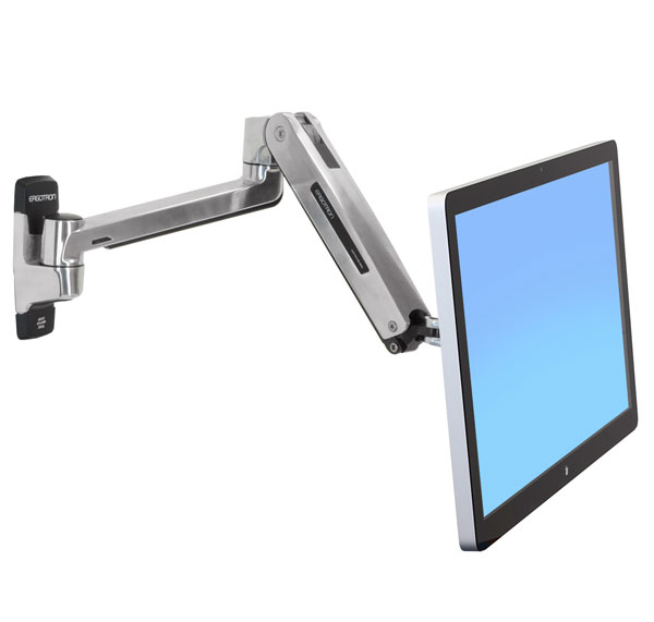 Ergotron LX HD Sit-Stand Wall Arm - Befestigungskit (Erweiterungsadapter, VESA-Adapter, Steh-Sitz-Arm, Wandhalterung), Ansicht 2