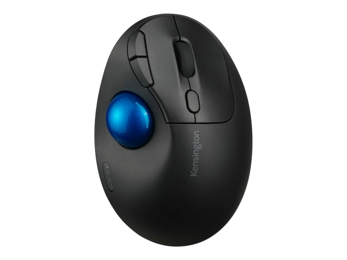 Kensington Pro Fit Ergo TB450 EQ - Trackball - ergonomisch - optisch - 7 Tasten - kabellos - 2.4 GHz Bluetooth - kabelloser Empfänger (USB)