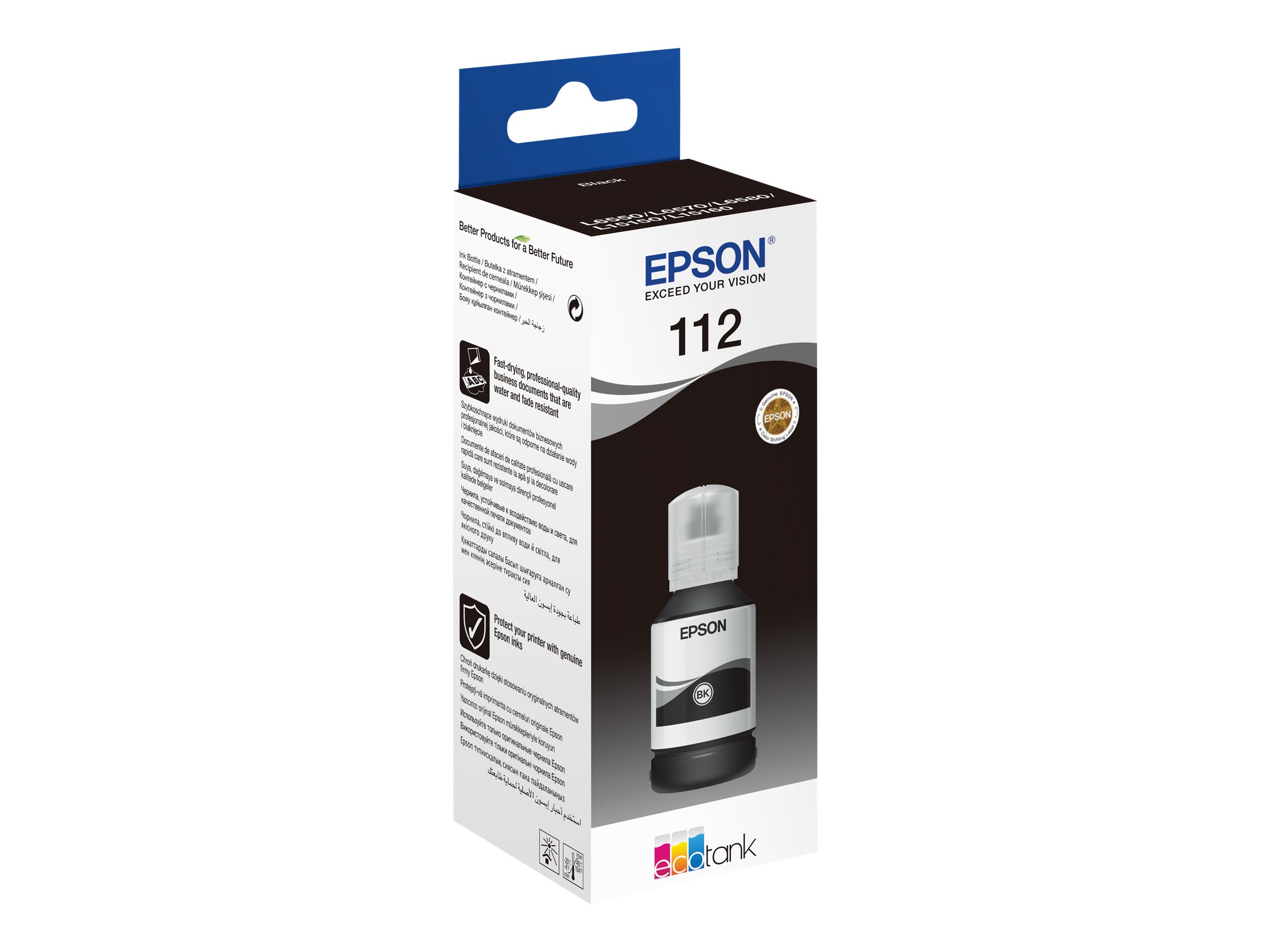 Epson Tinte 112 schwarz für EcoTank L11160, L15150, L15160,