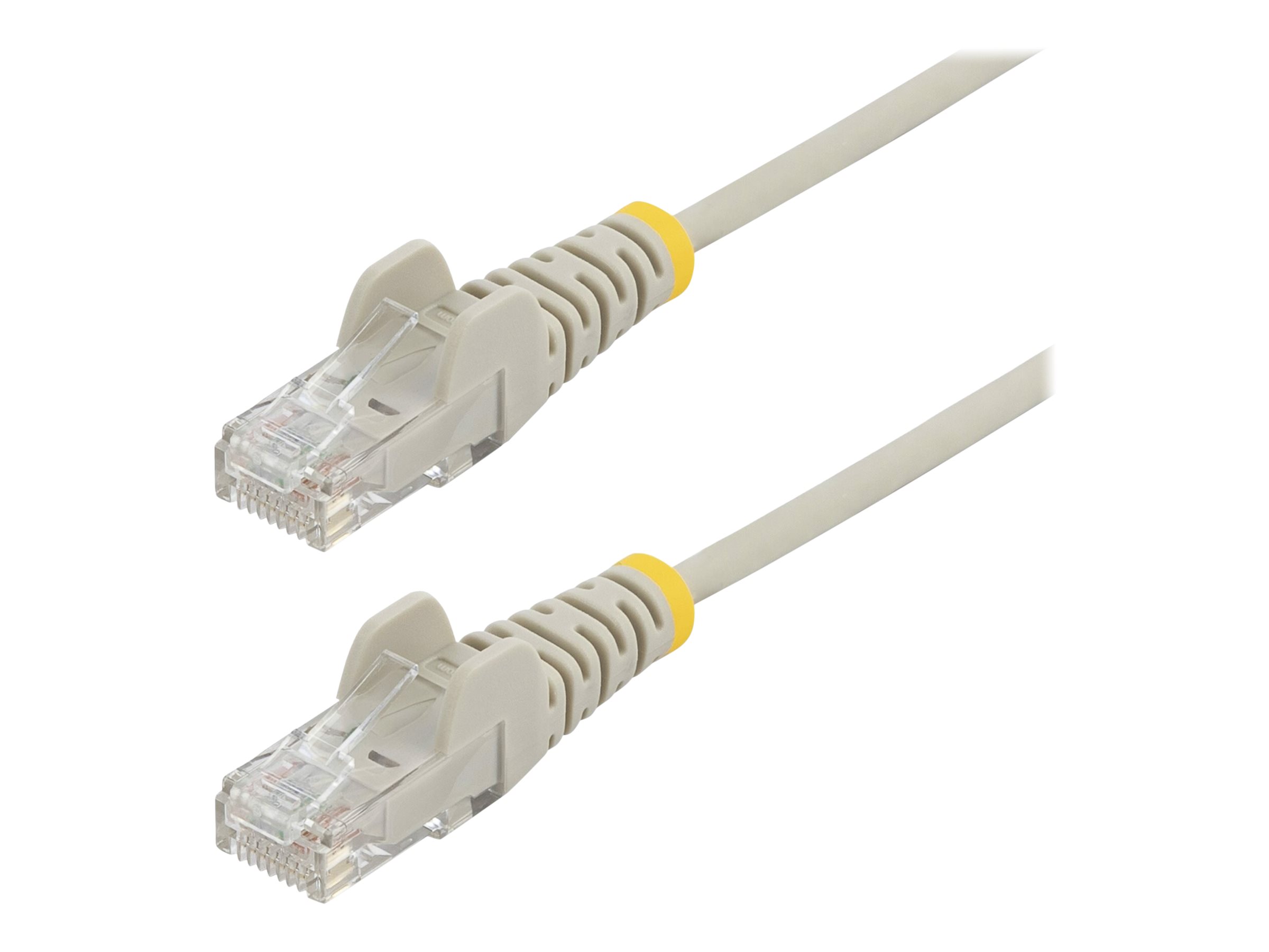 StarTech.com 3m Slim LSZH CAT6 Ethernet Cable, 10 Gigabit Snagless RJ45 100W PoE Patch Cord, CAT 6 10GbE UTP Network Cable w/Strain Relief, Grey, ETL, Low Smoke Zero Halogen - Category 6 - 28AWG (N6PAT300CMGRS)