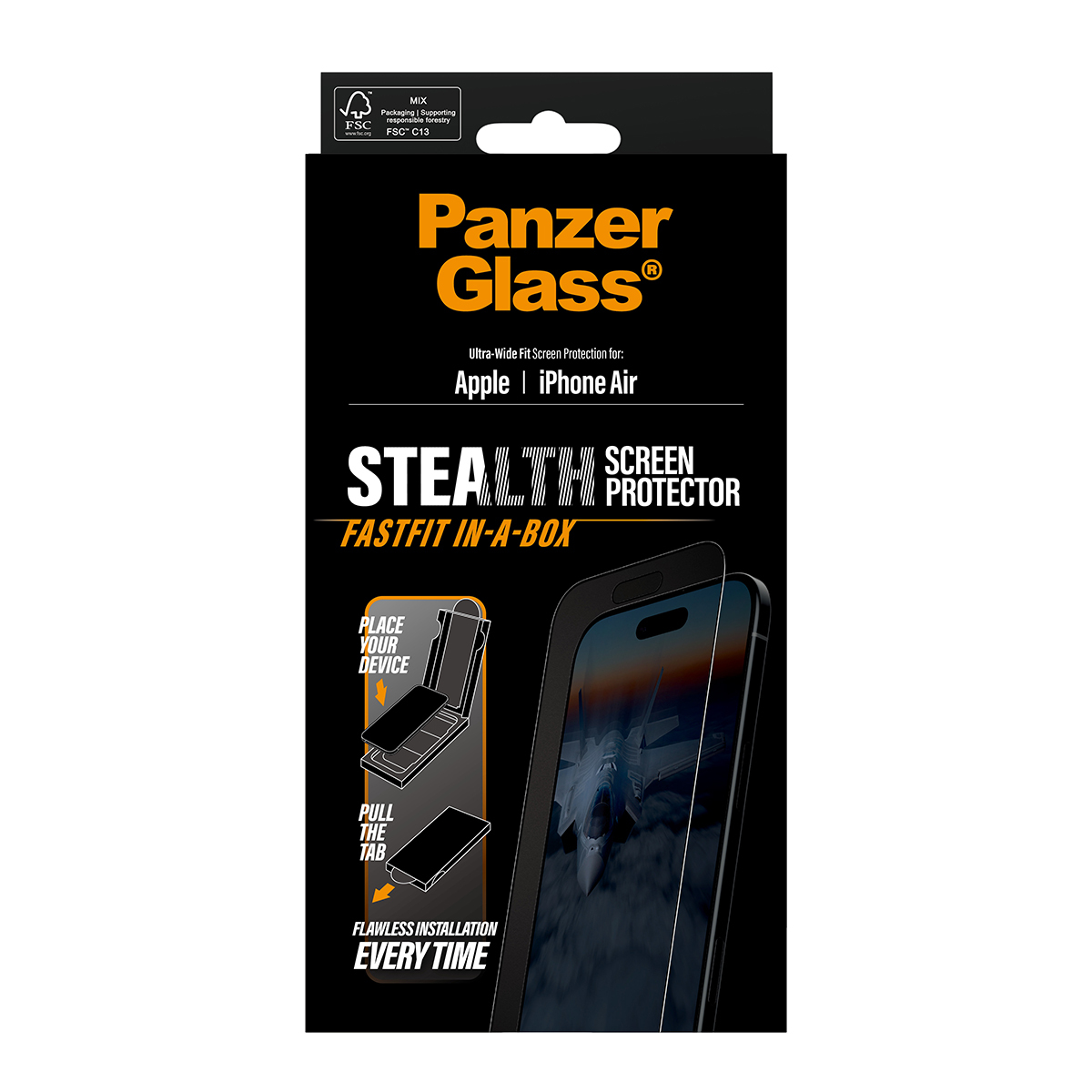 PanzerGlass Displayschutz Stealth Ultra Wide Fit iPhone Air, Ansicht 4