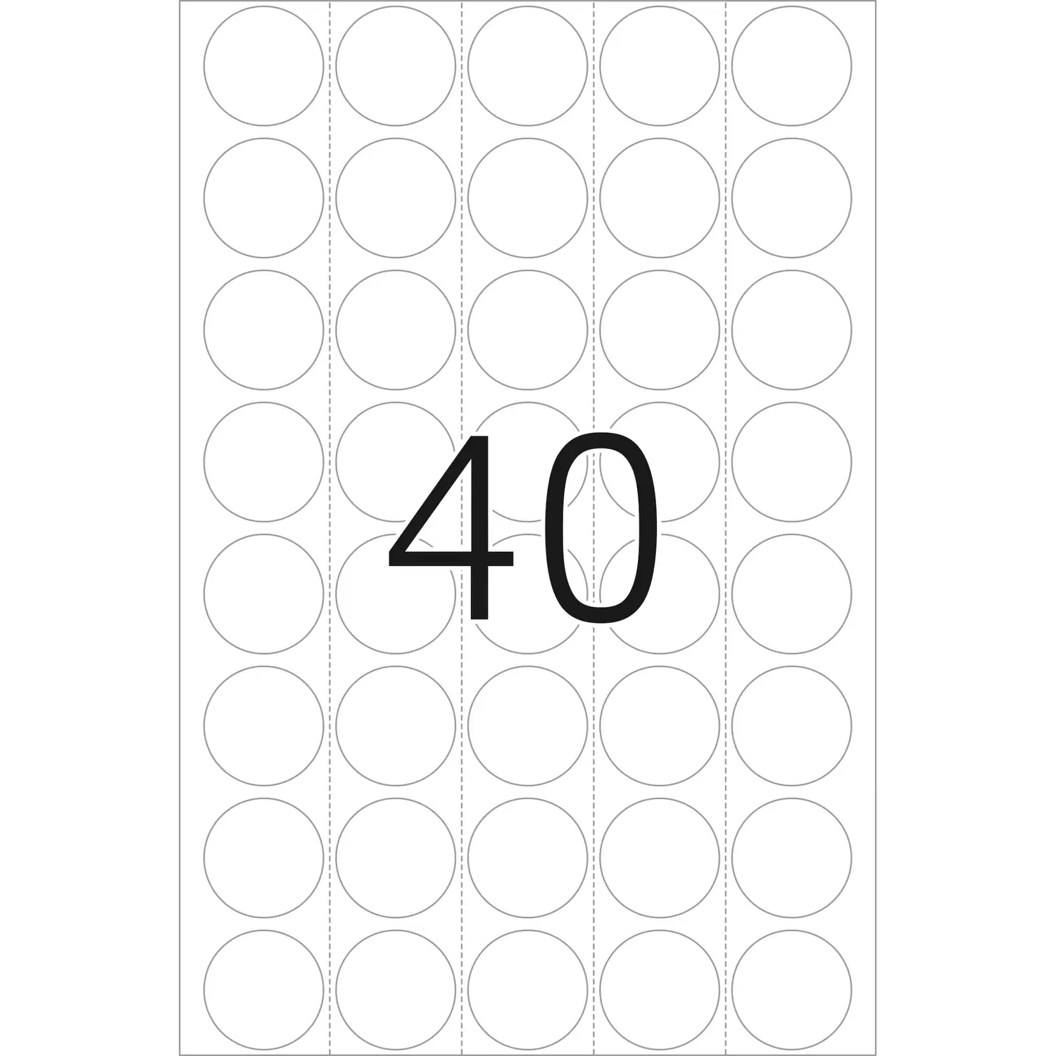 HERMA Verschlussetiketten - 19 mm diameter - durchsichtig - Polyester (Packung mit 640), Ansicht 3
