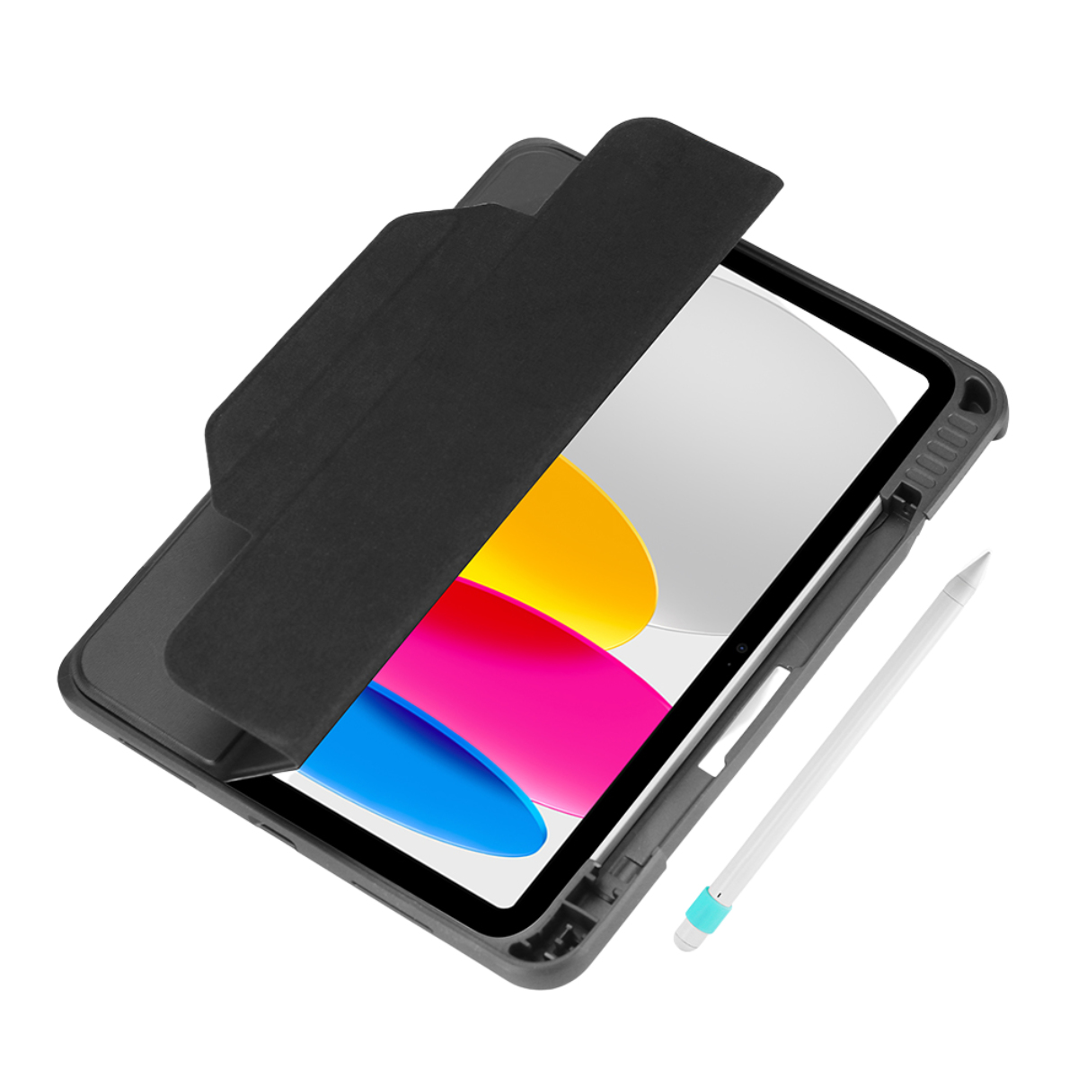 DEQSTER Rugged MAX Case 10.9 - für iPad 10te Gen. - Schutzhülle - starker Schutz - Robust - transparente Rückseite, Ansicht 2