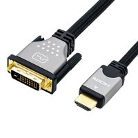 ROLINE 11.04.5876 Videokabel-Adapter 15 m HDMI Typ A (Standard) DVI-D Schwarz - Silber