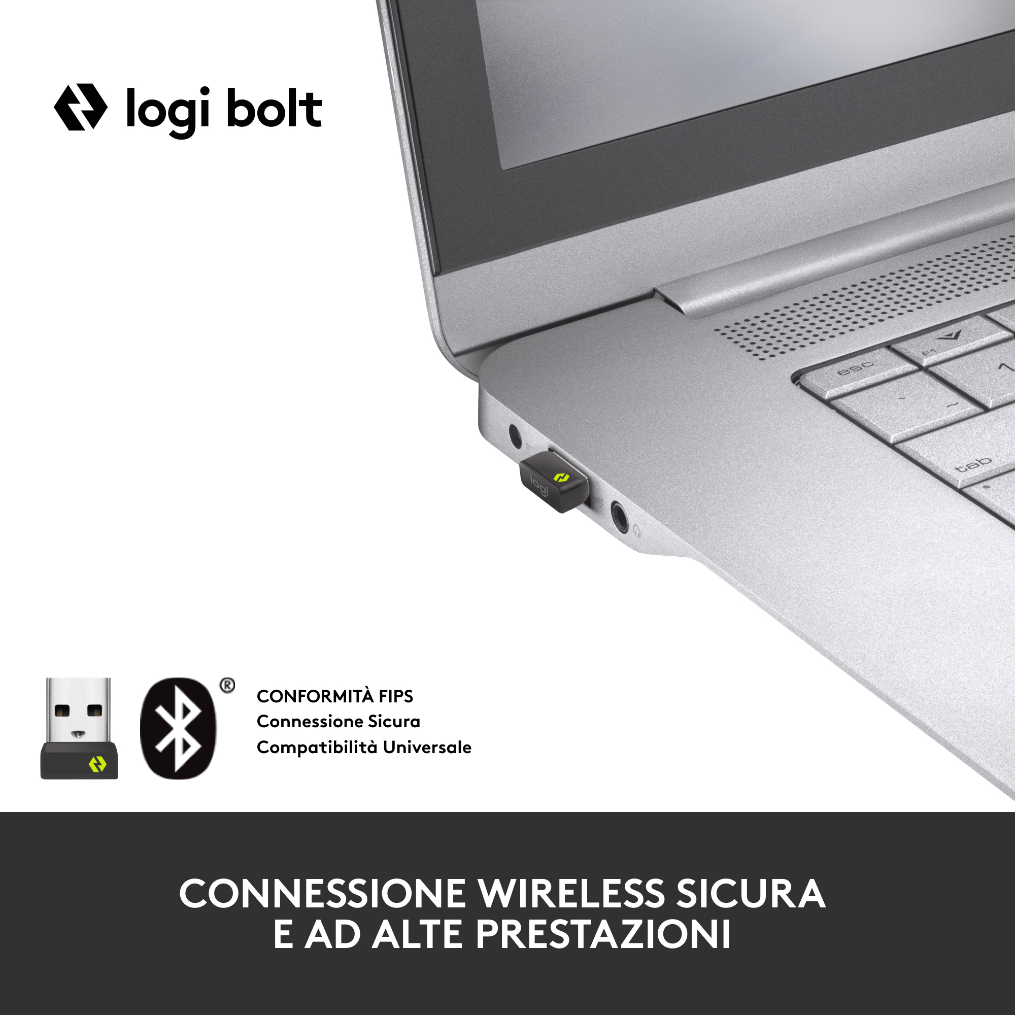 Logitech MX Keys Mini for Business - Tastatur - TL: Italienisch, QWERTY, Ansicht 2