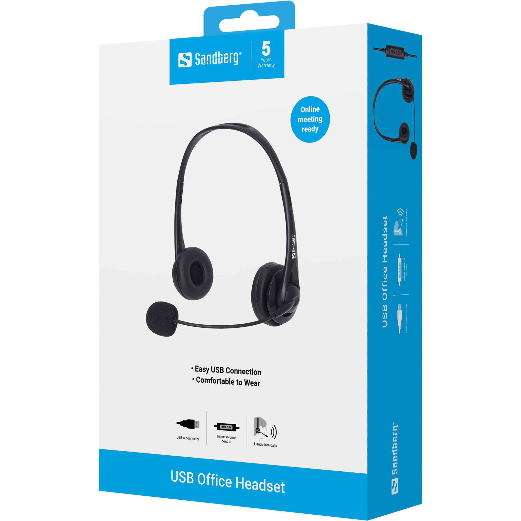 SANDBERG USB Office Headset - On-Ear, Ansicht 2
