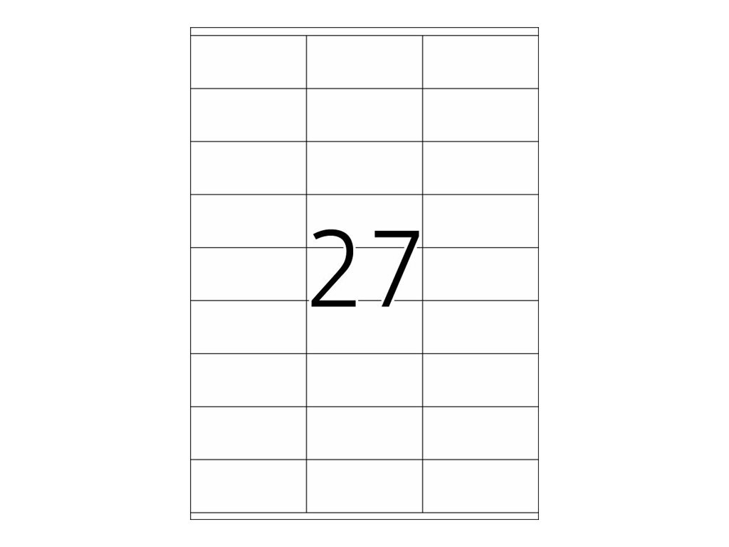 HERMA Premium - Papier - matt - permanent selbstklebend - weiß - 70 x 32 mm 2700 Etikett(en) (100 Bogen x 27)