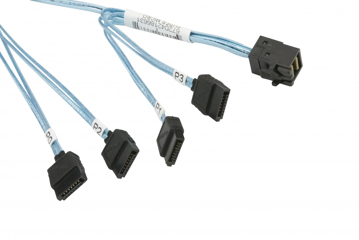 Supermicro CBL-SAST-0703 - SATA- / SAS-Kabel - 4x Mini SAS HD (SFF-8643), Ansicht 2