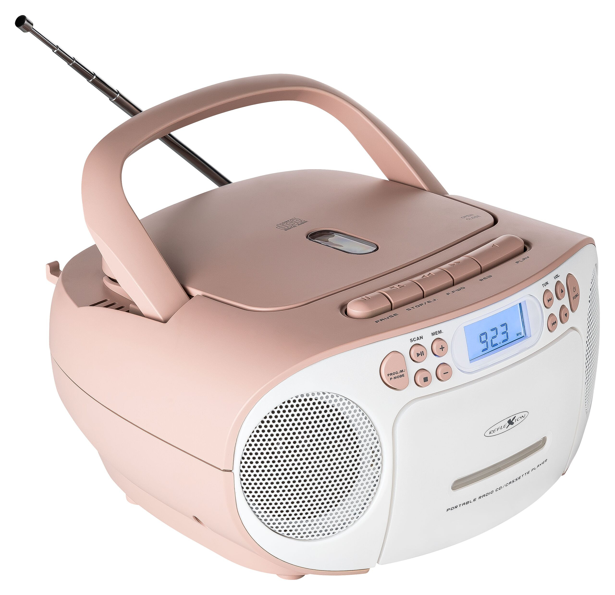 Reflexion RCR2260 Boombox weiss/pink, Ansicht 2