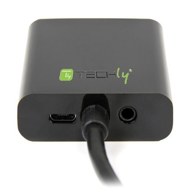 Techly Videokonverter - HDMI - VGA - Schwarz, Ansicht 3