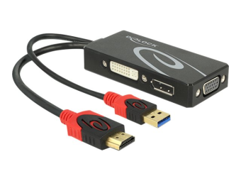 Delock Videokonverter - HDMI - DVI DisplayPort VGA