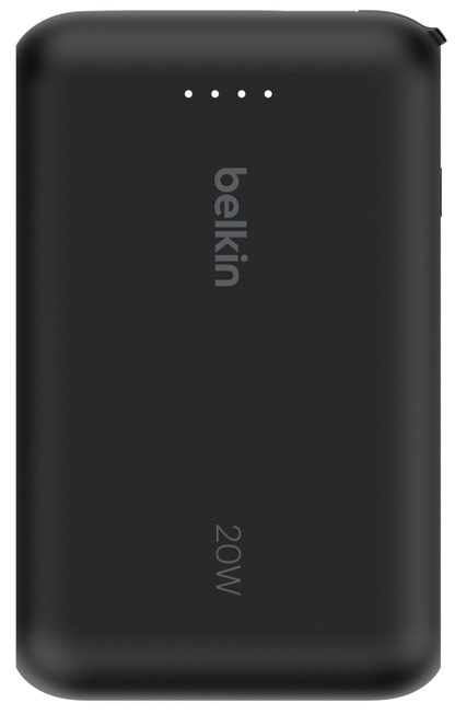 Belkin 10k PD20w Integrated USB-C Cable Power Bank Black, Ansicht 2