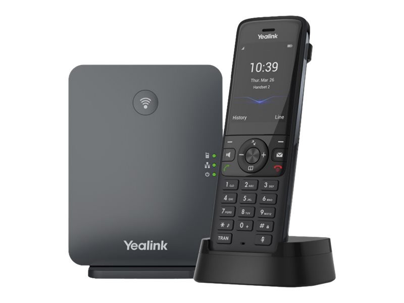 Yealink W78P - Schnurloses VoIP-Telefon - mit Bluetooth-Schnittstelle mit Rufnummernanzeige