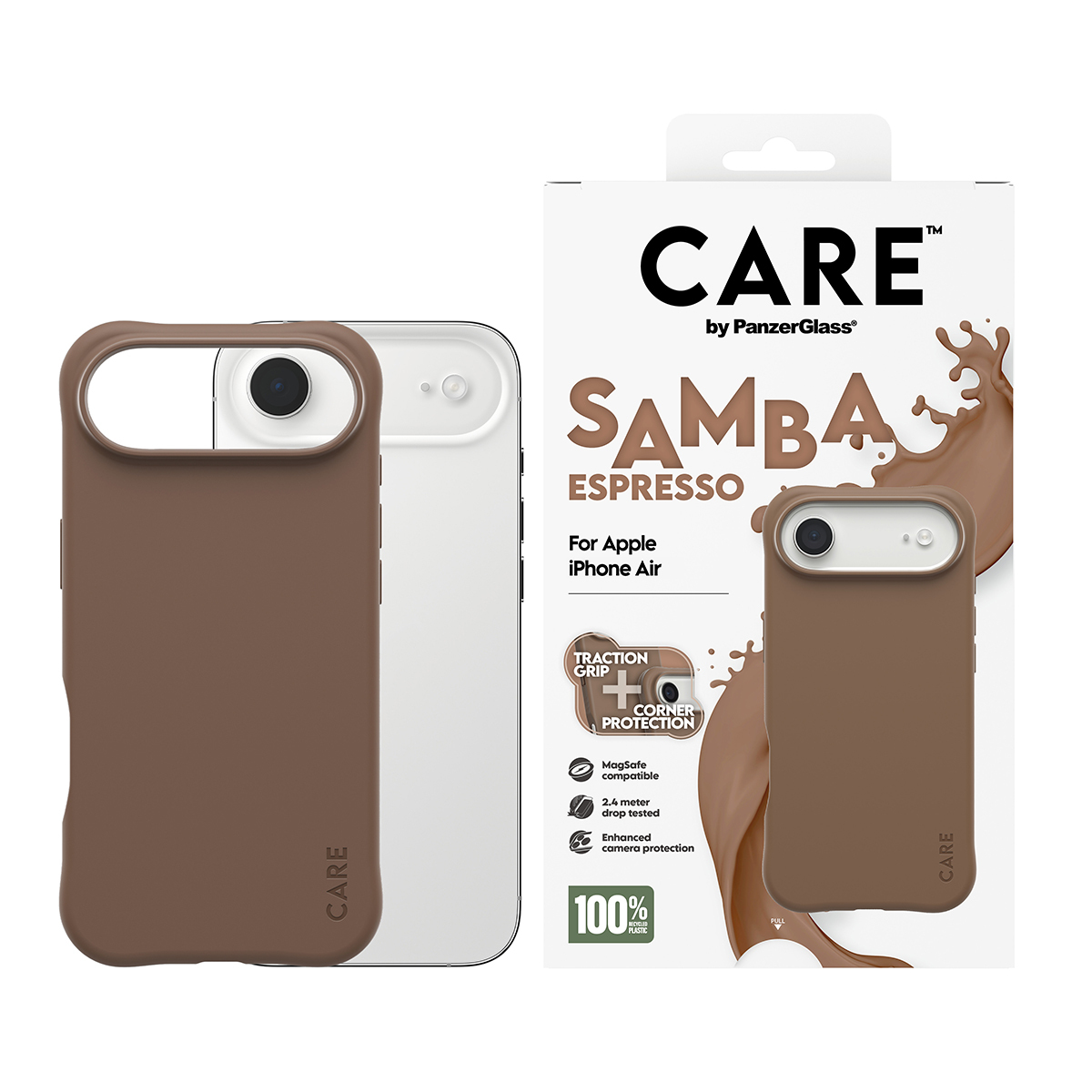 PanzerGlass CARE Case Fashionable MagSafe iPhone Air Espresso, Ansicht 2