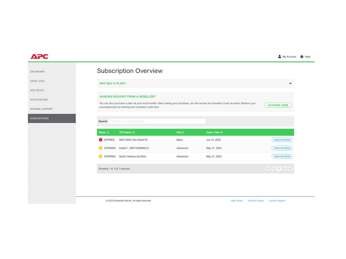 APC SmartConnect Advanced Plan - Abonnement-Lizenz (1 Jahr)