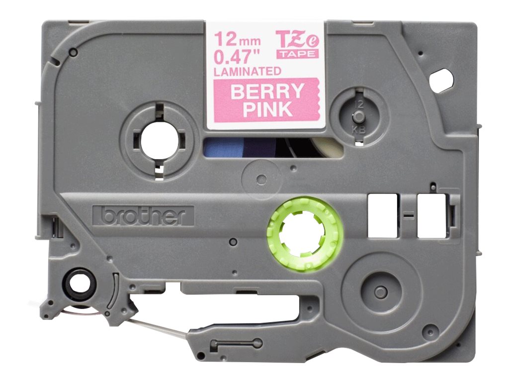 Brother TZe-MQP35 - Matt - Weiß auf Berry Pink - Rolle (12 cm x 5 m)