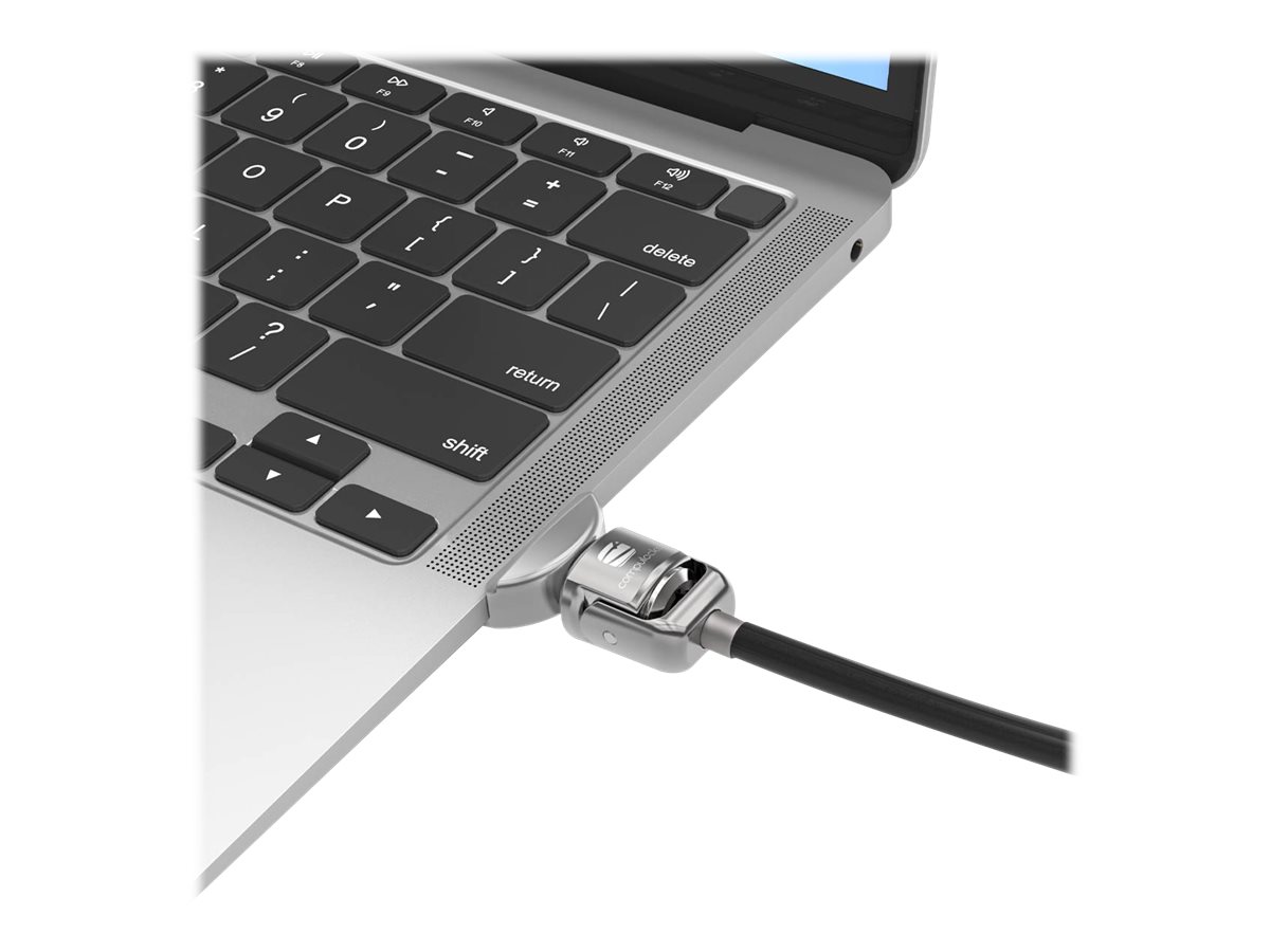 Compulocks MacBook Air 13-inch Cable Lock Adapter With Keyed Cable Lock 2017 to 2019 - Sicherheitsschlossadapter - für Apple MacBook Air (Anfang 2020 Ende 2018 Ende 2020 Mitte 2017 Mitte 2019)