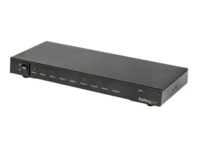 StarTech.com 8 Port 4K 60Hz HDMI Splitter - HDR Unterstützung - 7.1 Surround Audio Sound - HDMI Verteiler - Video-/Audio-Splitter - 8 x HDMI