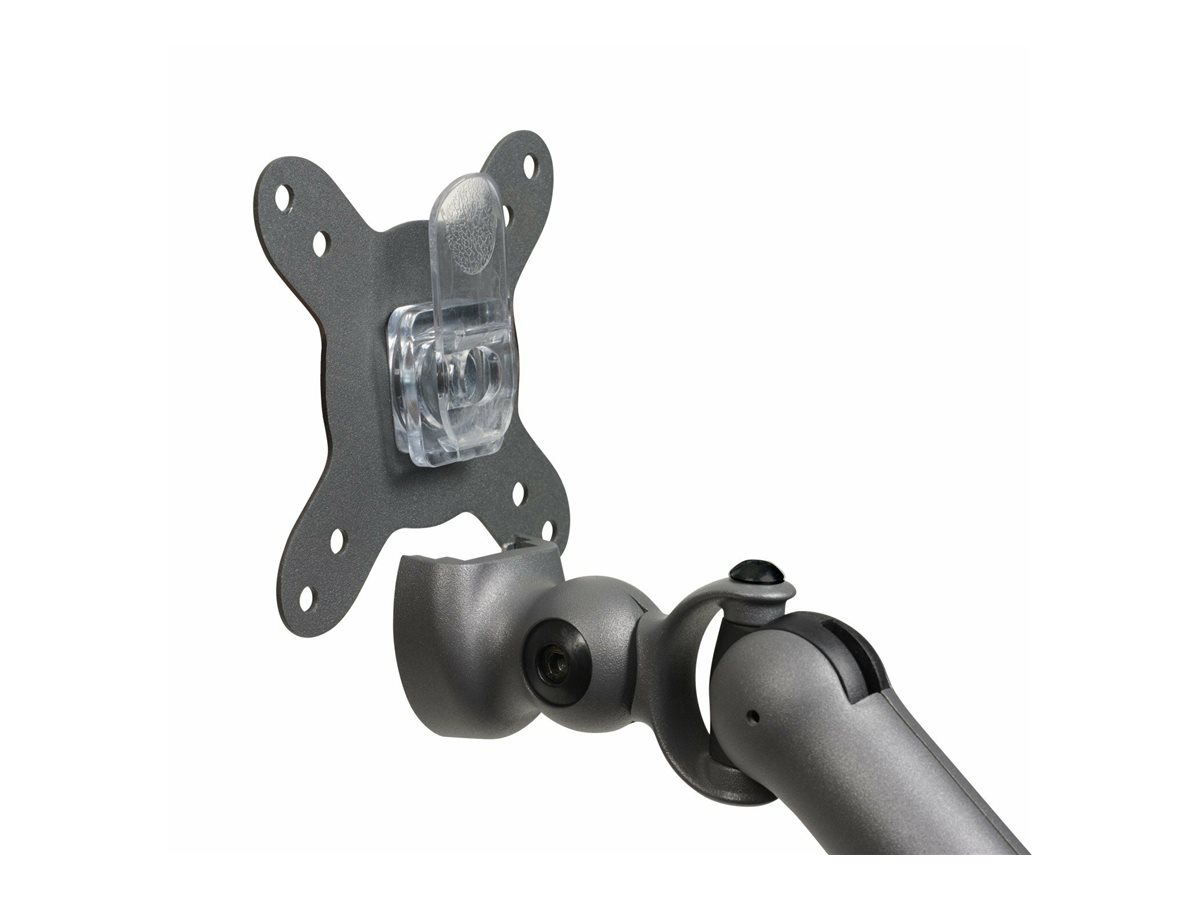 Bakker Elkhuizen Flexible Dual - Befestigungskit - einstellbarer Doppelarm - für 2 Monitore - Aluminium - Dunkelgrau, Ansicht 4