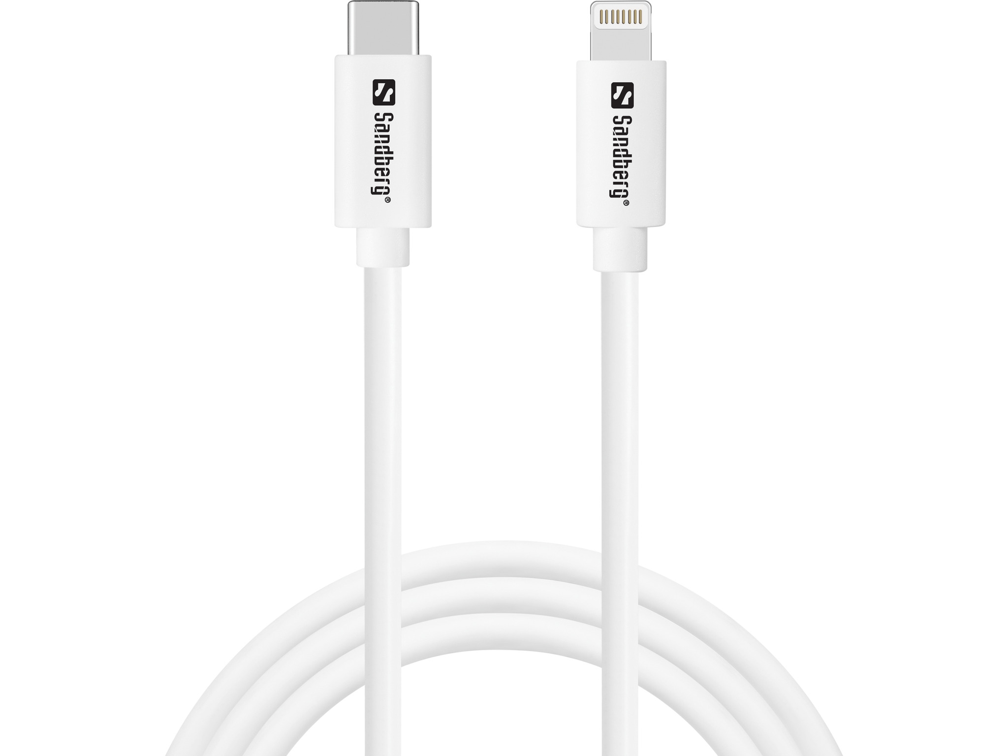 SANDBERG Netzteil - 2-in-1 - 20 Watt - 3 A - PD (24 pin USB-C) - USB Type-C to Lightning, Ansicht 4