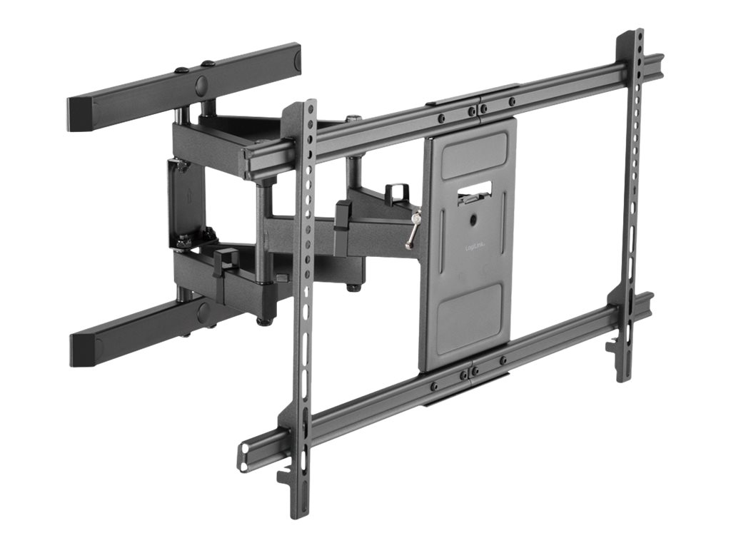 LogiLink Befestigungskit - für LCD TV - Stahl, ABS-Kunststoff - Schwarz - Bildschirmgröße: 109.2-228.6 cm (43"-90")