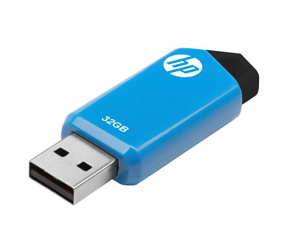 HP v150w - 32 GB - USB Typ-A - 2.0 - Dia - Schwarz - Blau, Ansicht 4