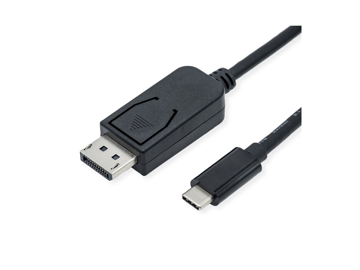 ROLINE DisplayPort-Kabel - USB-C (M) zu DisplayPort (M)