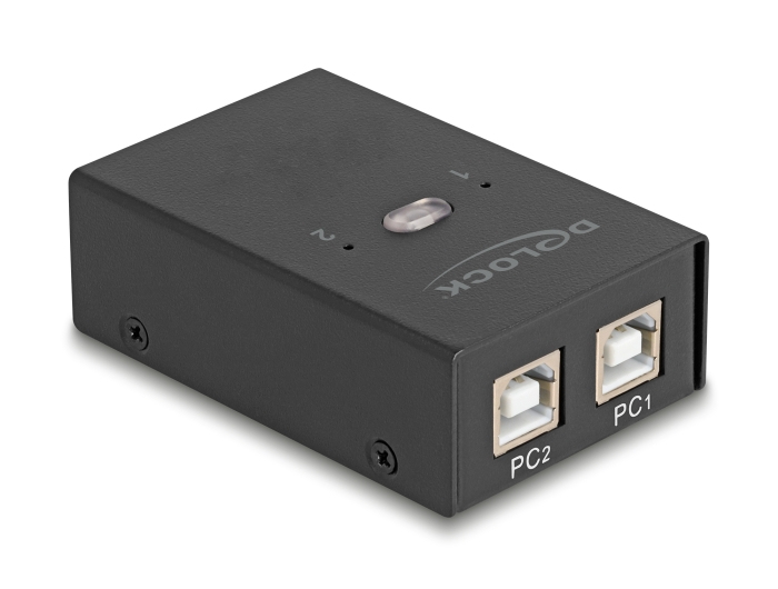 Delock USB-Schalter - 2 PC zu 4 Geräten - 6 x USB 2.0, Ansicht 2