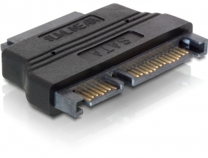 Delock Adapter SATA 22pin male > Slim SATA female 13pin - SATA-Adapter - Slimline SATA (W), Ansicht 4