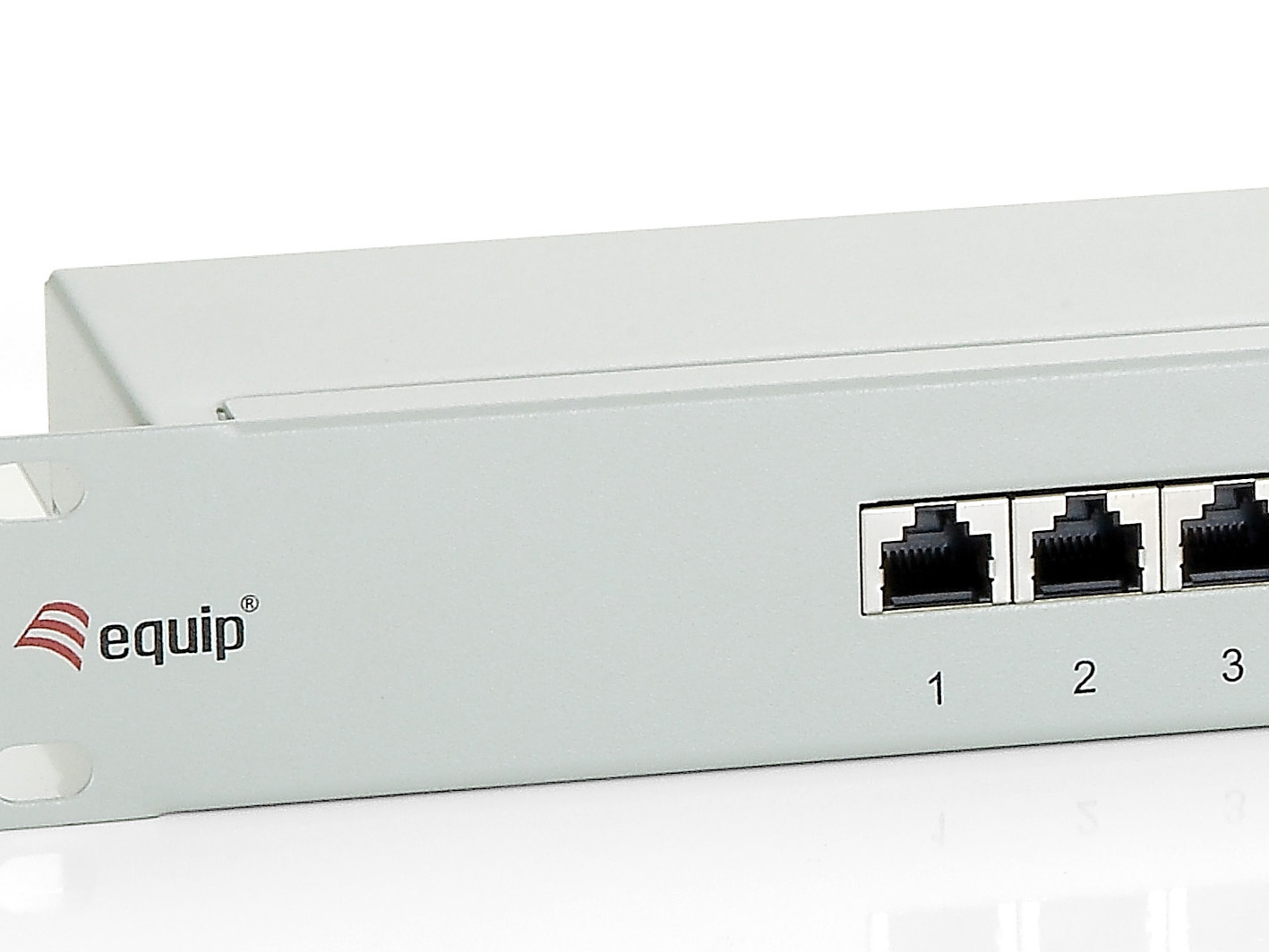 Equip Patch Panel - CAT 6e - STP - Hellgrau, RAL 7035 - 1U - 48.3 cm (19), Ansicht 4